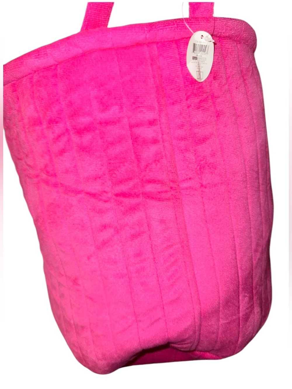NWT’s Velcro Bin Bright Pink Quilted Tote Bag Home Storage - Picture 2 of 7